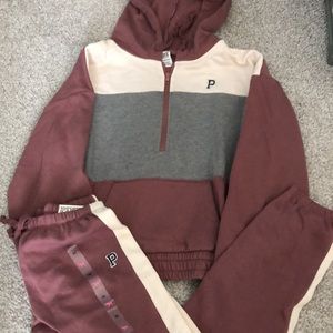 VS PINK matching sweat suit set